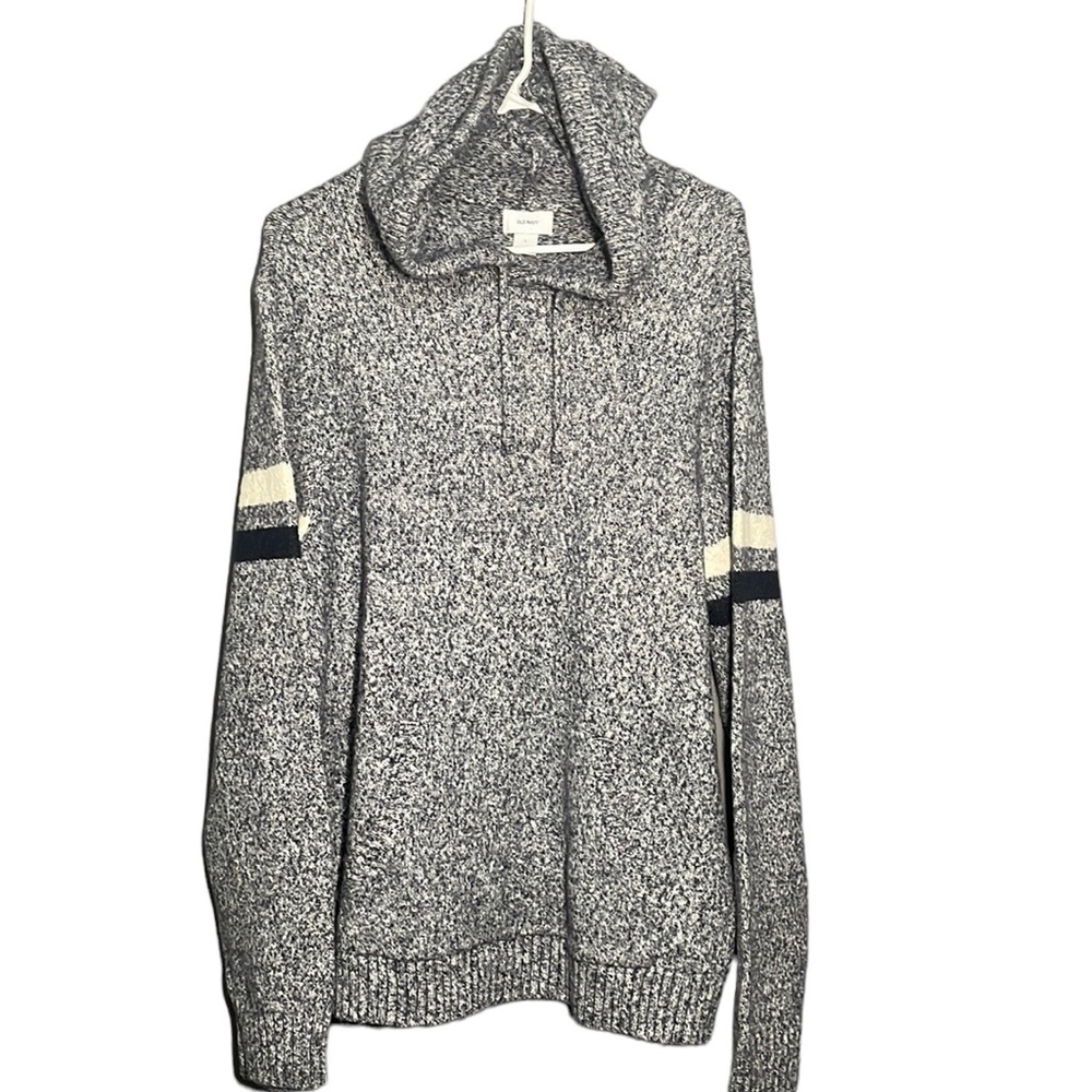 OLD NAVY Retro Pullover Hooded Sweater Through Pocket